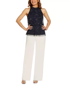 Adrianna Papell Embellished Halter Top 8 Adrianna Papell Embellished Halter Top -Anne Klein Sales Store 21923952 fpx