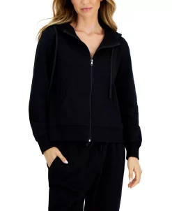 Alternative view of ID Ideology Women's Fleece Full-Zip Jacket, Regular & Petite, Created For Macy's