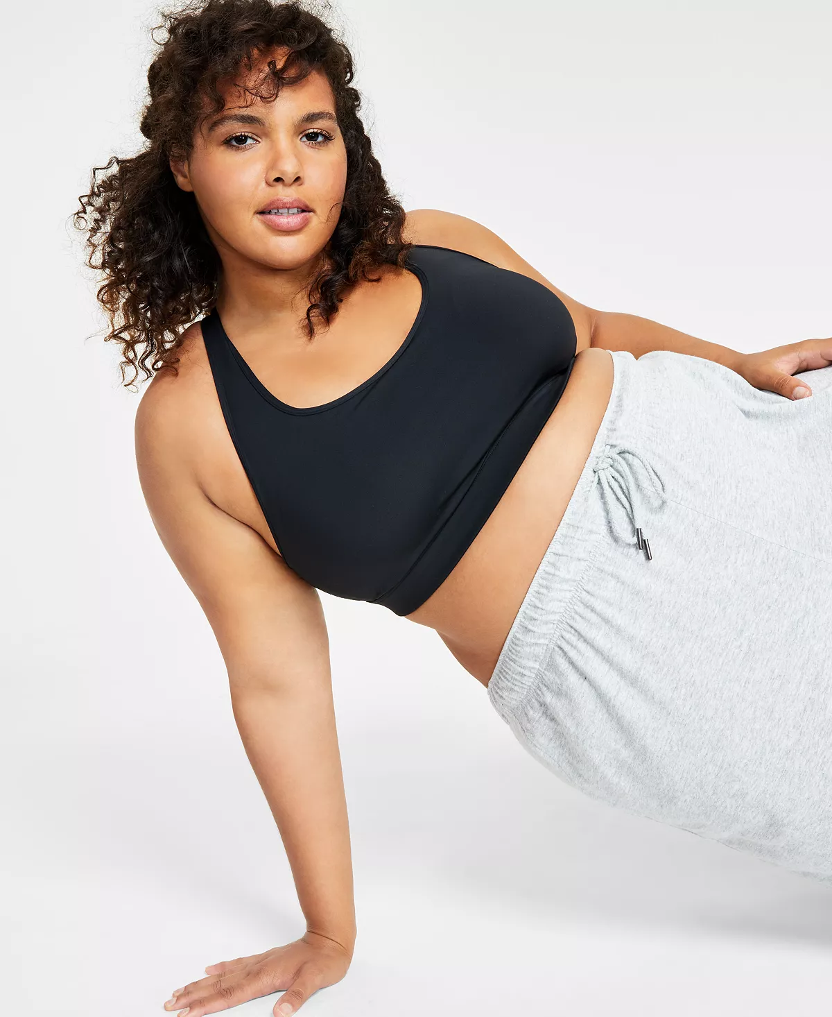 ID Ideology Performance Medium Impact Sports Bra, Created For Macy's 4 ID Ideology Performance Medium Impact Sports Bra, Created For Macy's - Image 4
