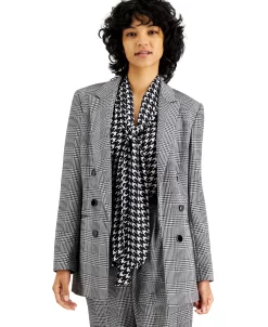 Bar III Women's Plaid Faux Double-Breasted Jacket, Created For Macy's 6 Bar III Women's Plaid Faux Double-Breasted Jacket, Created For Macy's -Anne Klein Sales Store 21971460 fpx