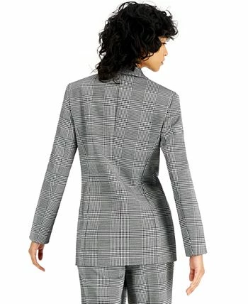 Bar III Women's Plaid Faux Double-Breasted Jacket, Created For Macy's 2 Bar III Women's Plaid Faux Double-Breasted Jacket, Created For Macy's - Image 2