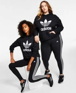 ADIDAS Women's Essentials 3-Stripe Full Length Cotton Leggings, XS-4X