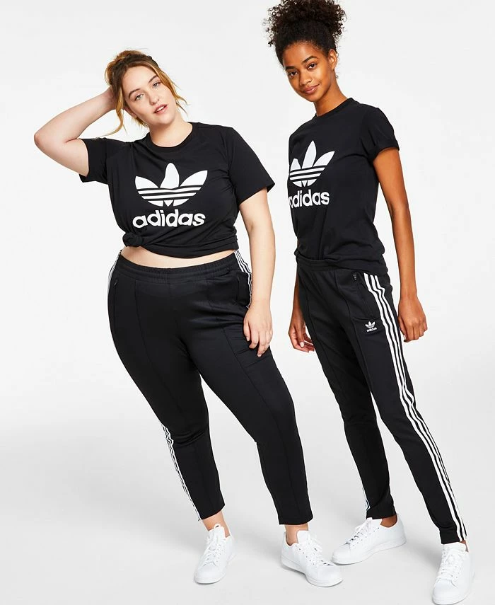 ADIDAS Women's Superstar Full Length Track Pants PrimeBlue, XS-4X 1 ADIDAS Women's Superstar Full Length Track Pants PrimeBlue, XS-4X