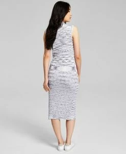 Alternative view of And Now This Women's Ribbed Mock-Neck Bodycon Dress