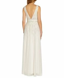Alternative view of Adrianna Papell Women's Lace-Inset Embellished Gown