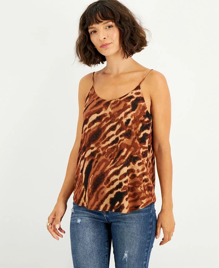 Bar III Women's Animal-Print Scoop-Neck Camisole, Created For Macy's 1 Bar III Women's Animal-Print Scoop-Neck Camisole, Created For Macy's