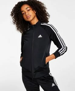 ADIDAS Women's 3-Stripe Tricot Track Jacket, XS-4X 16 ADIDAS Women's 3-Stripe Tricot Track Jacket, XS-4X -Anne Klein Sales Store 22195479 fpx
