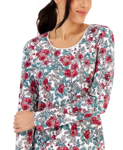 Karen Scott Women's-Long Sleeve Floral-Print Top, Created For Macy's 7 Karen Scott Women's-Long Sleeve Floral-Print Top, Created For Macy's -Anne Klein Sales Store 22206752 fpx