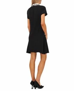 Alternative view of CeCe Women's Collared Bow-Tie A-Line Dress