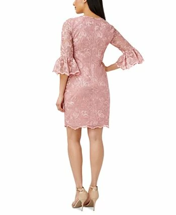 Adrianna Papell Women's Lace Bell-Sleeve Dress 2 Adrianna Papell Women's Lace Bell-Sleeve Dress - Image 2