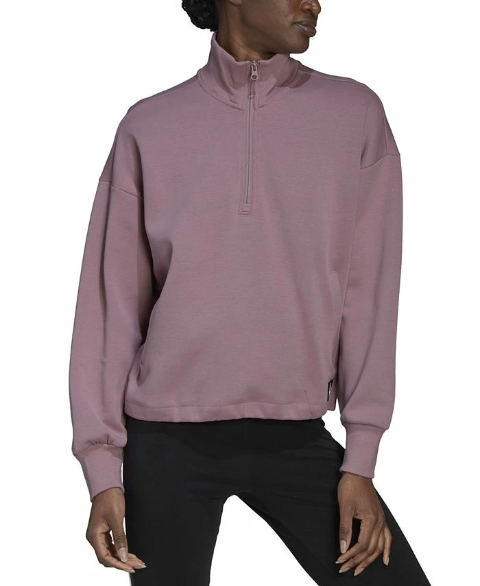 ADIDAS Women's Future Icons Quarter-Zip Sweatshirt 1 ADIDAS Women's Future Icons Quarter-Zip Sweatshirt