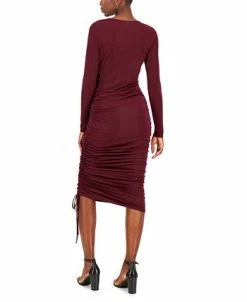 Alternative view of INC International Concepts Women's Drawstring-Ruched Dress, Created For Macy's
