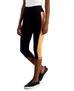 ID Ideology Active Petite Colorblocked Cropped Leggings, Created For Macy's 23 ID Ideology Active Petite Colorblocked Cropped Leggings, Created For Macy's -Anne Klein Sales Store 22292874 fpx