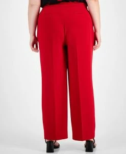 Bar III Plus Size Textured Crepe Wide-Leg Pants, Created For Macy's 6 Bar III Plus Size Textured Crepe Wide-Leg Pants, Created For Macy's -Anne Klein Sales Store 22337668 fpx