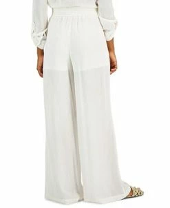 Alternative view of INC International Concepts Women's Pull-On Patch Pocket Wide-Leg Pants, Created For Macy's