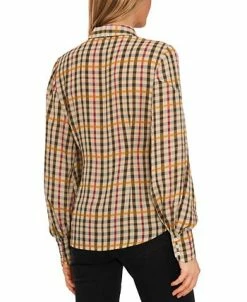 CeCe Women's Button-Up Bow-Neck Blouse 7 CeCe Women's Button-Up Bow-Neck Blouse -Anne Klein Sales Store 22410084 fpx