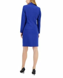 Alternative view of Anne Klein Executive Collection Single-Button A-Line Skirt Suit, Created For Macy's