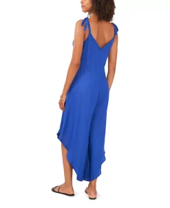 Vince Camuto Women's Sleeveless Tie Shoulder Challis Jumpsuit -Anne Klein Sales Store 22432471 fpx