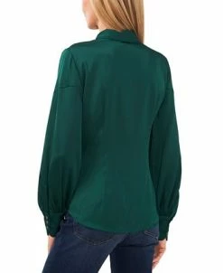 Alternative view of CeCe Women's Long Sleeve Button-Up Bow Blouse
