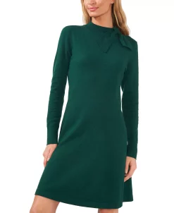CeCe Women's Mock Neck Sweater Tie Dress -Anne Klein Sales Store 22506424 fpx