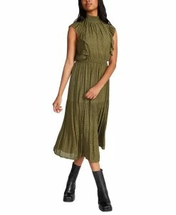Steve Madden Women's Anna Smocked-Neck Dress