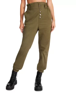 Steve Madden Women's Melanie High-Rise Button-Fly Pants 8 Steve Madden Women's Melanie High-Rise Button-Fly Pants -Anne Klein Sales Store 22523916 fpx