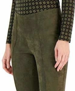 Anne Klein Hollywood Faux Suede Front-Seam Pants -Anne Klein Sales Store 22526019 fpx