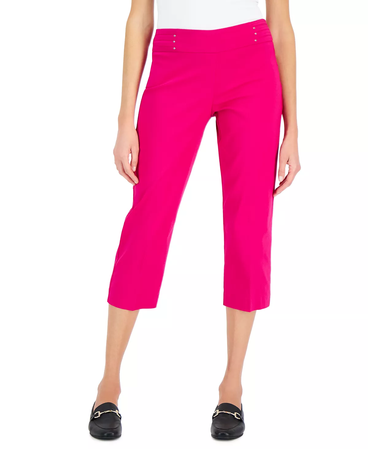 JM Collection Embellished Pull-On Capri Pants, Created For Macy's 11 JM Collection Embellished Pull-On Capri Pants, Created For Macy's - Image 11