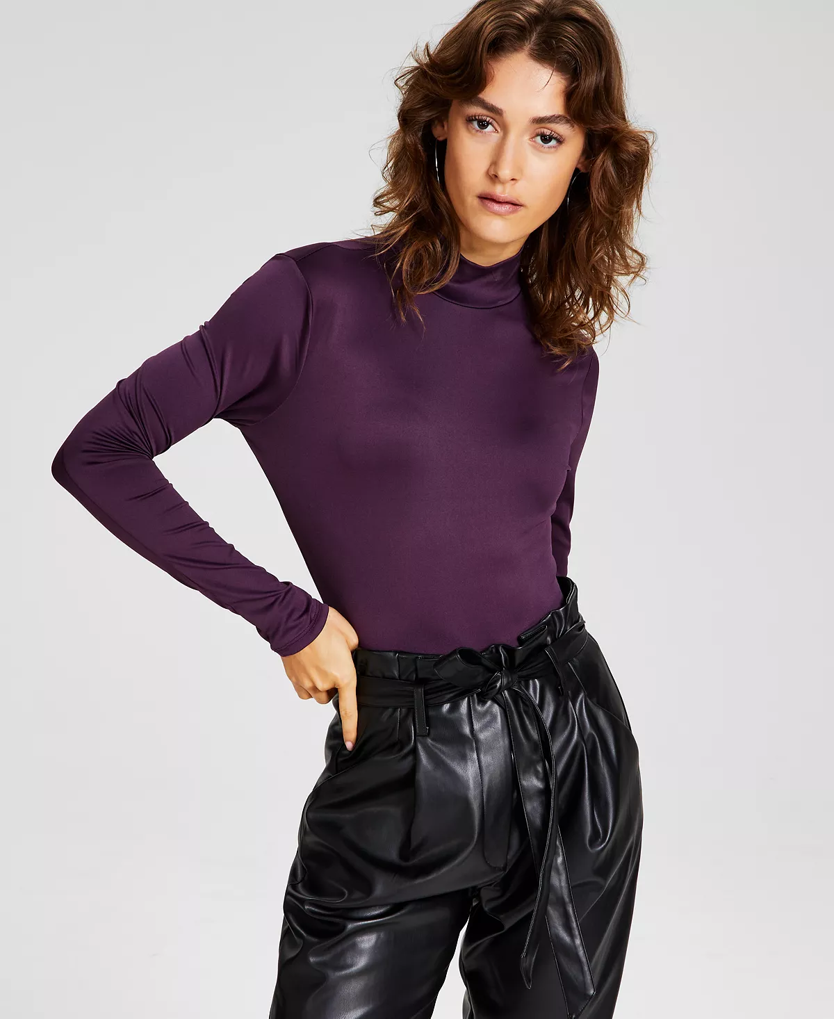 And Now This Women's Mock-Turtleneck Long-Sleeve Bodysuit 6 And Now This Women's Mock-Turtleneck Long-Sleeve Bodysuit - Image 6