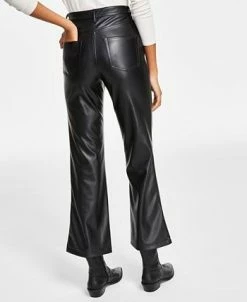Alternative view of Black Tape Women's Coated Straight-Leg Ankle Pants