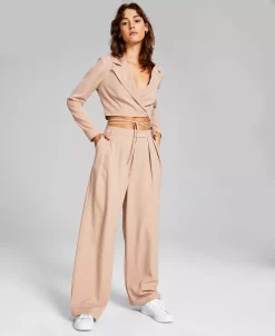 And Now This Women's High-Rise Wide-Leg Trousers -Anne Klein Sales Store 22595768 fpx