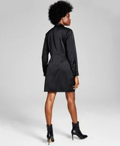 Alternative view of And Now This Women's Twisted Long-Sleeve Shirtdress