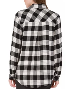 Alternative view of Black Tape Women's Button-Front Plaid Shirt