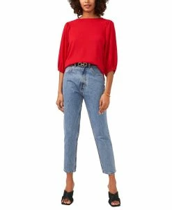 Vince Camuto Women's Puff Sleeve Knit Top