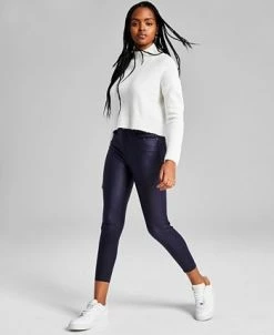 And Now This Woman's Coated Frayed Hem Skinny Denim Jeans -Anne Klein Sales Store 22793372 fpx