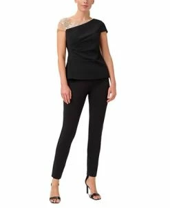 Alternative view of Adrianna Papell Women's Mixed-Media Embellished Top