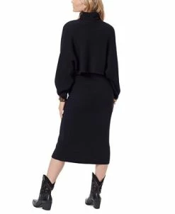 Alternative view of Sam Edelman Women's Aralyn Sweater Dress & Turtleneck Topper 2-Pc. Set