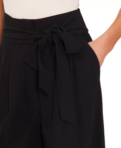 CeCe Women's Tie High-Waist Pleated Wide-Leg Trousers -Anne Klein Sales Store 22815506 fpx