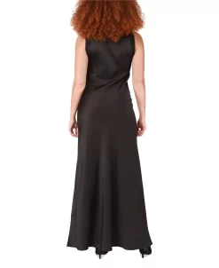 Alternative view of Black Tape Women's Chiffon V-Neck Sleeveless Maxi Dress
