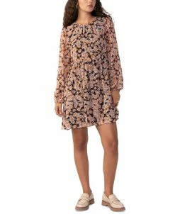 Sanctuary Women's Shirred Neck Babydoll Dress