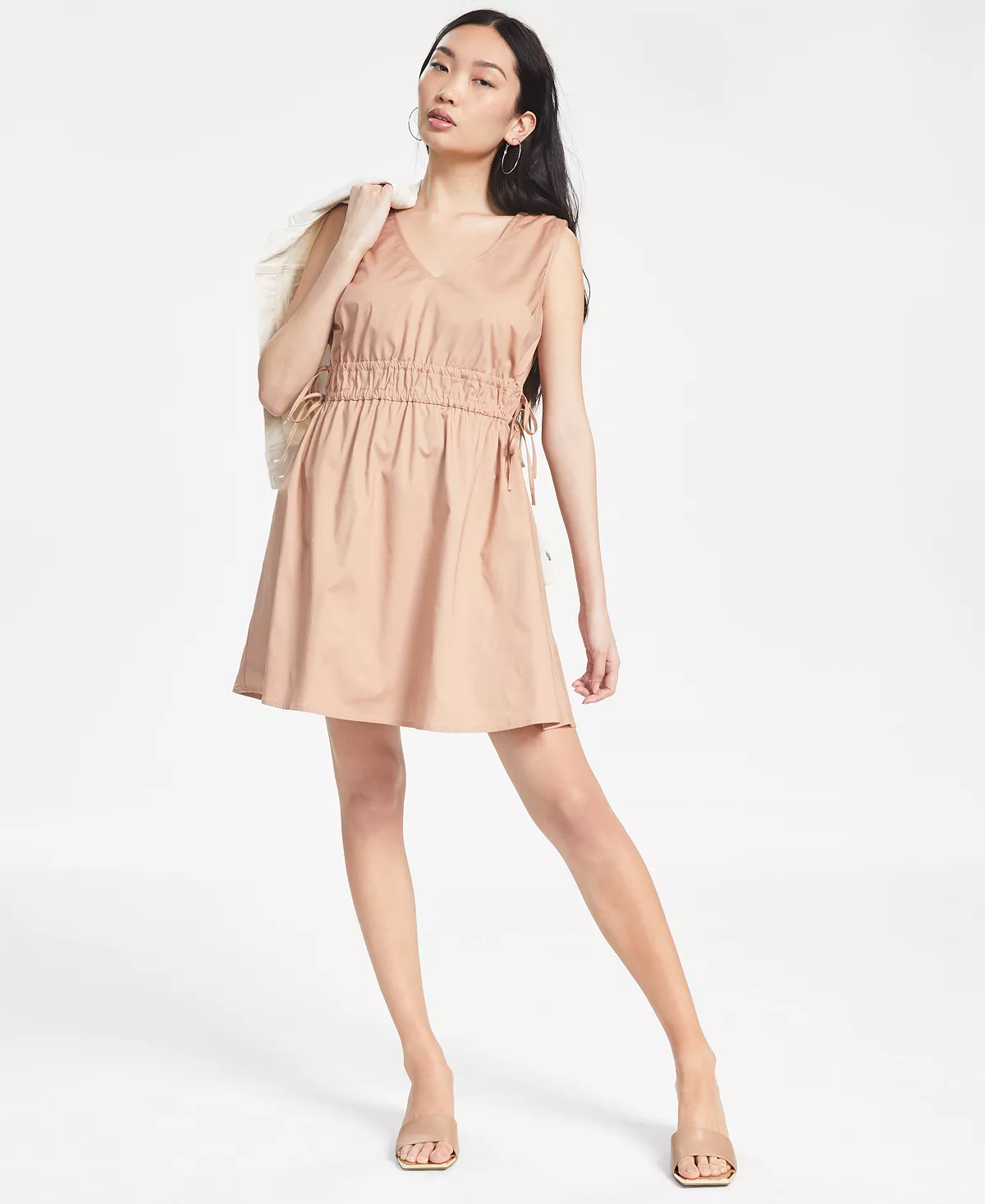 And Now This Women's Sleeveless A-Line Poplin Dress 1 And Now This Women's Sleeveless A-Line Poplin Dress