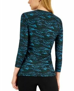 Alternative view of Anne Klein Printed Tie-Waist Top