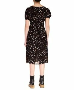 Alternative view of Sanctuary Women's Sweetheart-Neck Puff-Sleeve Midi Dress