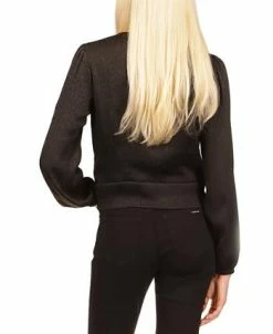 Alternative view of Michael Kors Women's Jacquard Animal-Print Tie Top