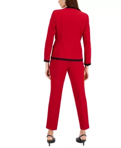 Kasper Women's Colorblocked Blazer & Slim-Leg Pants -Anne Klein Sales Store 22905866 fpx