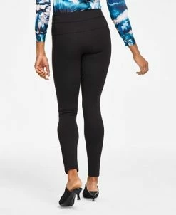 Alternative view of Anne Klein Women's Compression High-Rise Seamed Waistband Leggings
