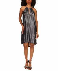 Michael Kors Women's Shimmer Chain-Neck Dress