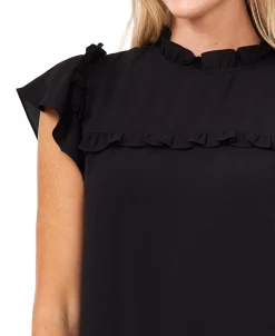 CeCe Ruffled Mock-Neck Dress 11 CeCe Ruffled Mock-Neck Dress -Anne Klein Sales Store 22916279 fpx