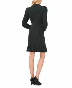 Alternative view of CeCe Women's Cable Knit Mock Neck Sweater Dress