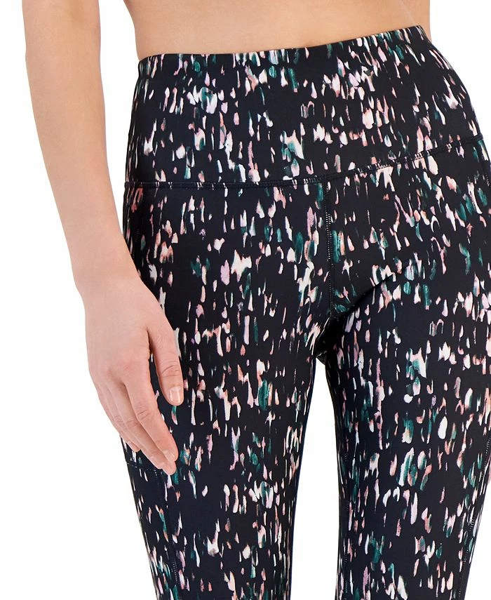 ID Ideology Petite Soft Sprint Side-Pocket 7/8 Leggings, Created For Macy's 4 ID Ideology Petite Soft Sprint Side-Pocket 7/8 Leggings, Created For Macy's - Image 4